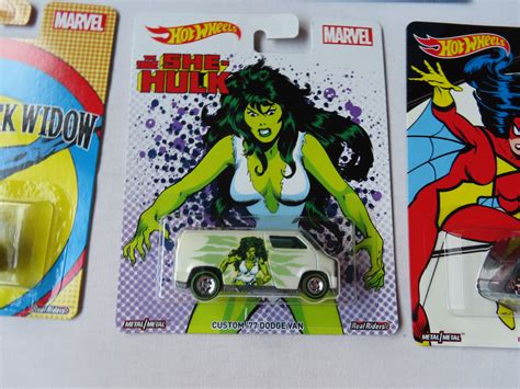 Hot Wheels Real Riders Marvel Women Set Of Vehicles By Mattel In