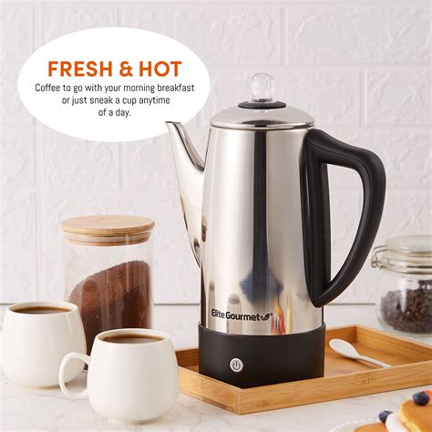 12 Cup Stainless Steel Electric Coffee Percolator 43 Off