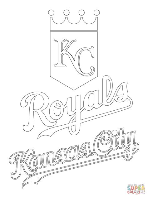 Kansas City Royals Coloring Page Coloring Pages