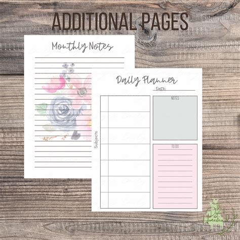 Homeschool Planner Pages Printable Planner Homeschooling - Etsy