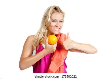 Beautiful Sexy Blonde Girl Sports Clothes Stock Photo 116323516 Shutterstock