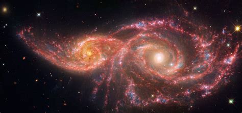 Galaxies IC 2163 and NGC 2207 (Webb and Hubble Image) | Webb