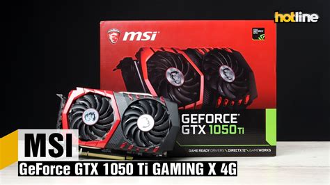 Msi Geforce Gtx 1050 Ti Gaming X 4g — обзор видеокарты Youtube