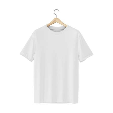 Uma Camiseta Branca Em Branco Isolada Em Um Fundo Branco Foto Premium