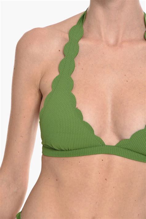 Marysia Scalloped Edges Spring Triangle Bikini Top Women Glamood Outlet