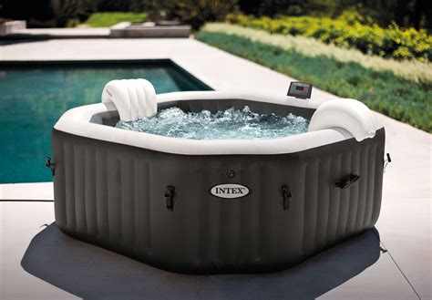 Intex Purespa Jet And Bubble Deluxe Inflatable Hot Tub Shop Valley Pool Spa Splash Relax