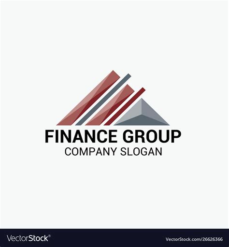 finance group logo royalty  vector image vectorstock