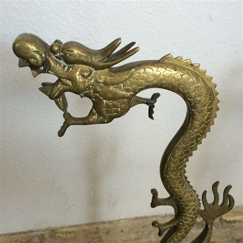 Antique Brass Incense Burner Dragons Chairish