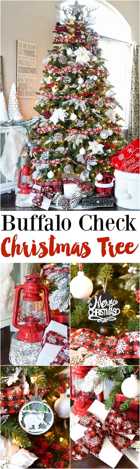 Buffalo Check Christmas Tree A Pumpkin And A Princess