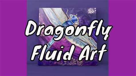 Beautiful Dragonfly Acrylic Painting Art Therapy Fluid Art YouTube