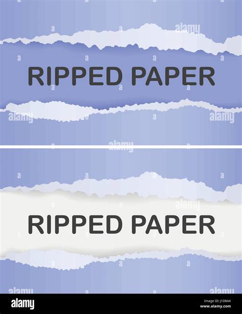 Realistic Ripped Paper Stock Vector Image Art Alamy