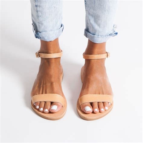Nude Womens Sandals Etsy