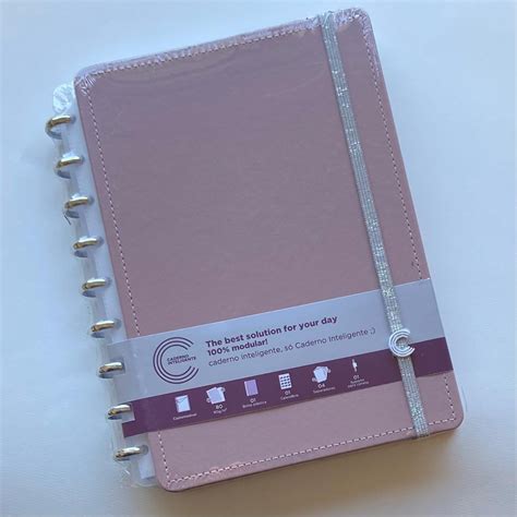 Caderno Inteligente Design Modelo De Disco C 80 Folhas 90g Chic Nude CADERNO INTELIGENTE