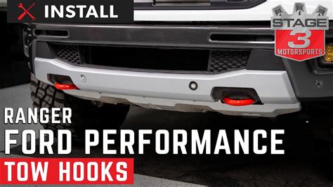 Ford Ranger Ford Performance Tow Hooks Install Youtube