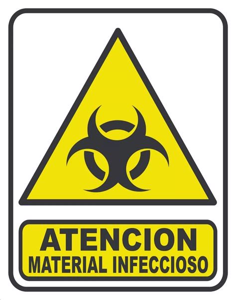 Cartel Pvc Imantado Reflectivo Rombo Infeccioso Mebuscar Argentina