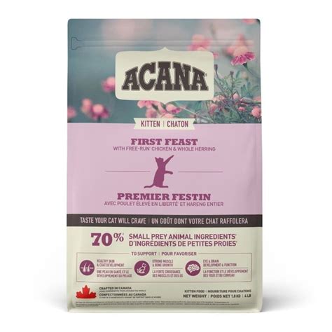 Корм сухой низкозерновой для котят всех пород ACANA First Feast, 1.8 кг ...