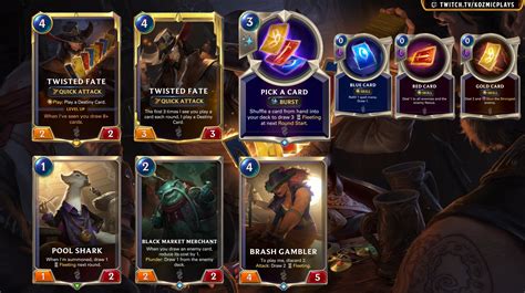 Twisted Fate Reveal And Supporting Cards All In One Visual R