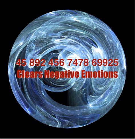 Grabovoi Number Sequence To Clears Negative Emotions 45 892 456 7478