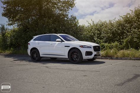 White Jaguar F Pace Proudly Wearing Aftermarket Accessories