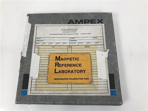Ampex Magnetic Reference Laboratory Calibration Tape Reel Reverb Uk