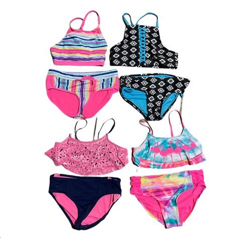 Justice Swim Justice Girls Bikini Set Sz Bundle Poshmark