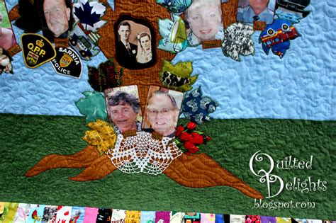 Quilted Delights: Family Tree Quilt Complete