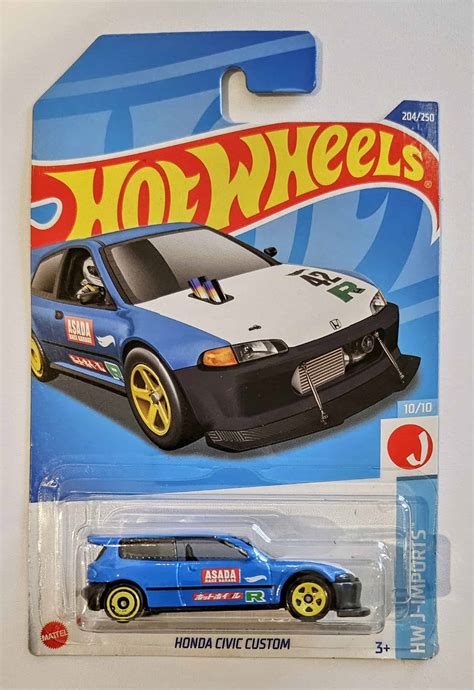 Embalagem Danificada Hot Wheels J Imports Honda Civic Custom Universo Hot Wheels