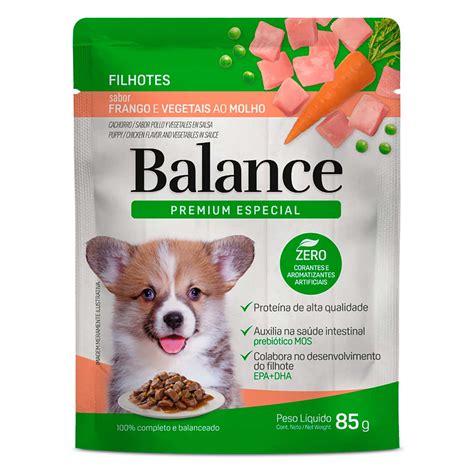 Ração Umida Para Cães - Ração Úmida para Cães Filhotes Sabor Frango e Molho Veg Balance - Carrefour