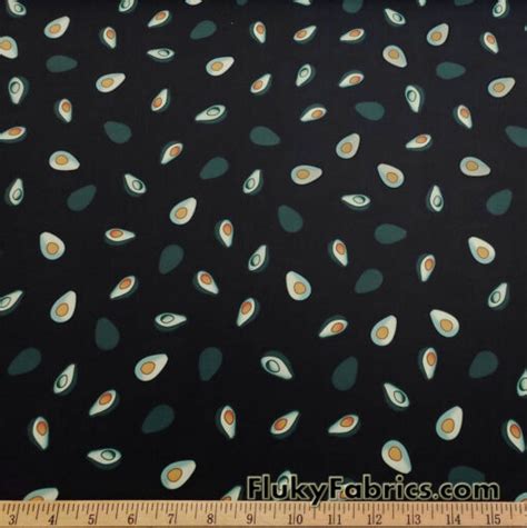 Avocados Galore Nylon Spandex Bikini Swimsuit Swimwear Fabric Fluky Fabrics Online Shop