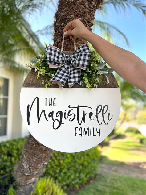 Personalized Welcome Sign Front Door Personalized Welcome Etsy