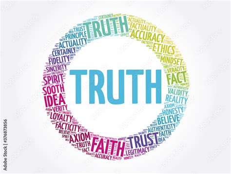 Truth Word Cloud Collage Concept Background Stock Vector Adobe Stock