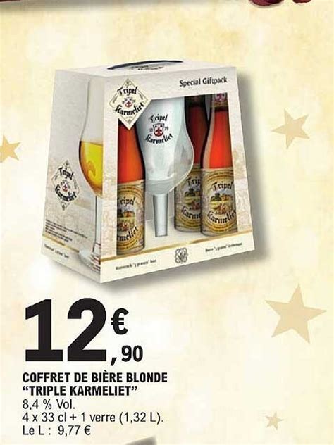 Promo Coffret De Bi Re Blonde Triple Karmeliet Chez E Leclerc Icatalogue Fr