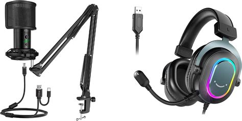 Amazon.com: FIFINE USB Microphone for Mac and Gaming Headset, PC ...
