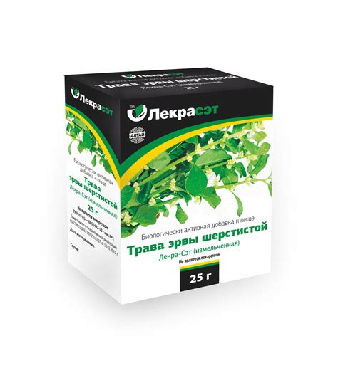 Эрва шерстистая при камнях в почках: как принимать