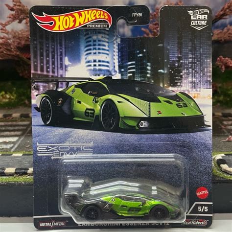Hot Wheels Premium Exotic Envy Lamborghini Essenza SCV12 Shopee Malaysia
