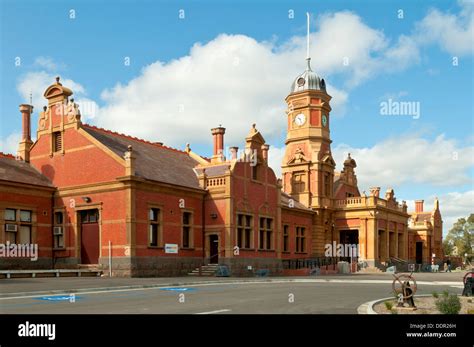 maryborough railway station maryborough victoria australia stock