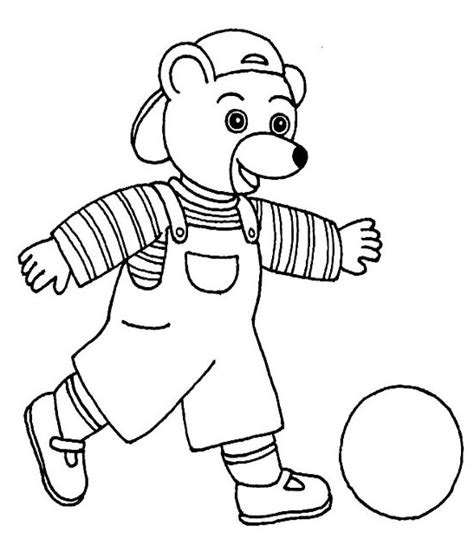 Coloriage Dessins animés France 5 Les Zouzous Petit Ours Brun 1