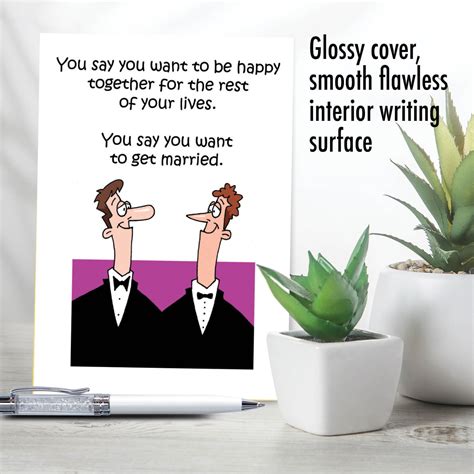 Happy Gay Marriage Humor Wedding Greeting Card