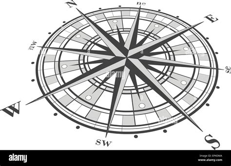 Compass vector vectors hi-res stock photography and images - Alamy