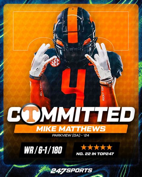 Sports On Twitter Breaking Five Star Wr Mike Matthews Commits To