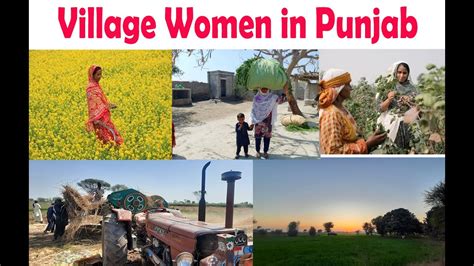 Pakistani Women And Men Life In Punjab Village Daily Routine Work