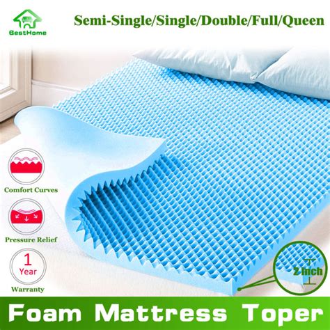 Back Care Egg Crate Foam Mattress Pad Mattress Topper Maga Foam Anti ...