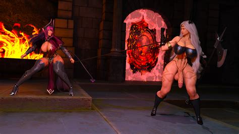 Halloween Amazon Vs Demon Queen By Auditour Hentai Foundry