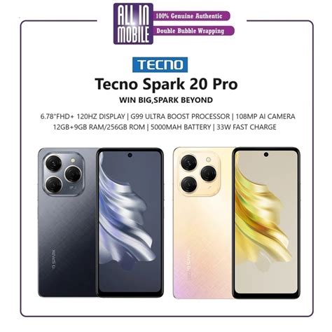 Malaysia Set Tecno Spark Pro Gb Gb Ram Gb Rom Official