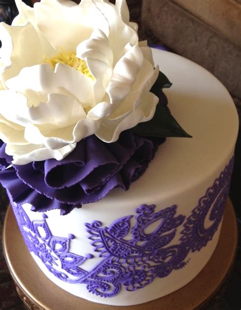 Henna Inspired Birthday Cake