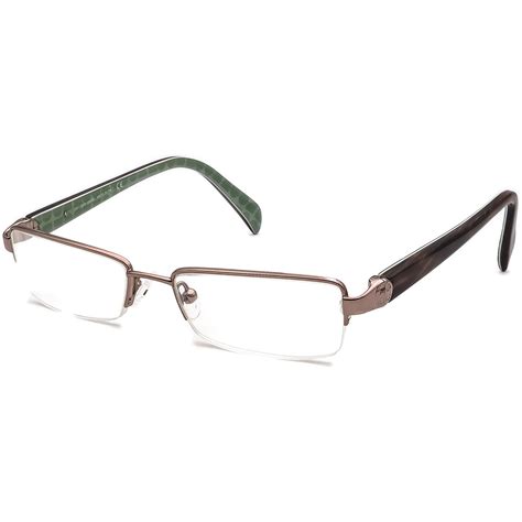 Kate Spade Eyeglasses Terrie 0eq6 Brown On Green Half Rim Etsy