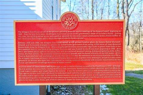 Seneca Nation Of Indians Historical Marker