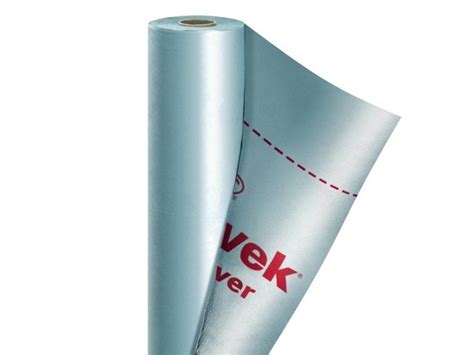 Tyvek гидроизоляционная мембрана Solid Silver с металлизированным покрытием