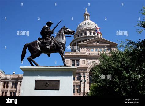 Texas Cavalry statue in the State Capitol and Capitol Grounds Austin ...