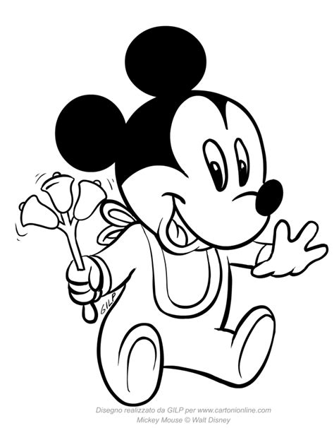 Baby Mickey Coloring Pages Printable